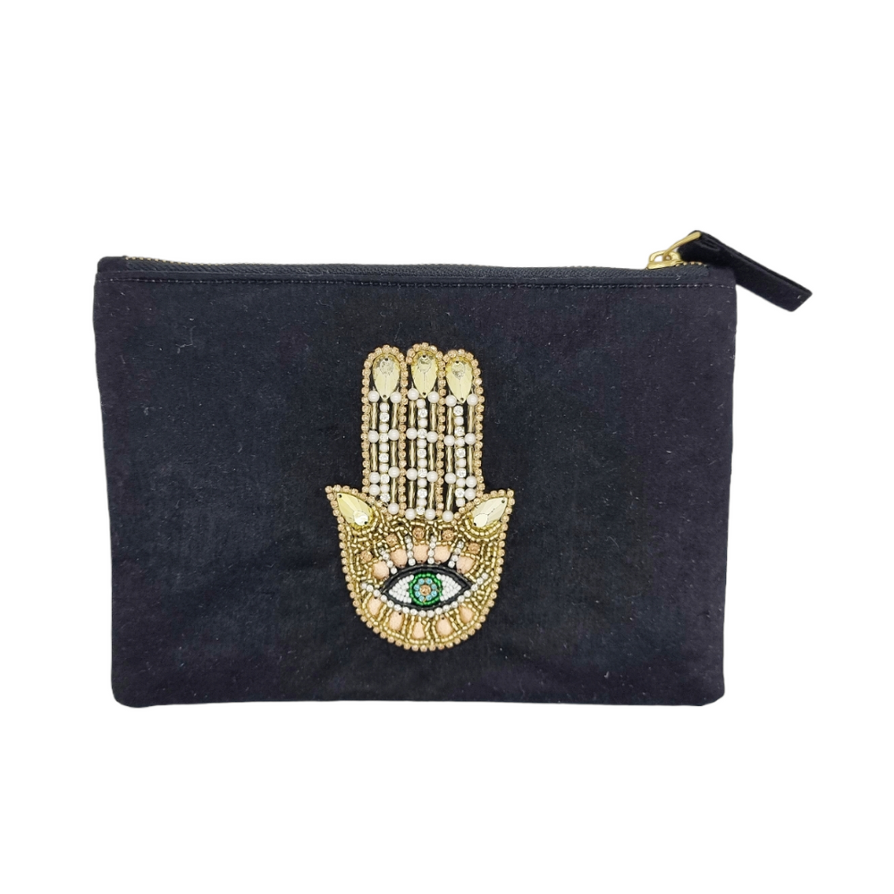 Pouch Hand of Fatima black
