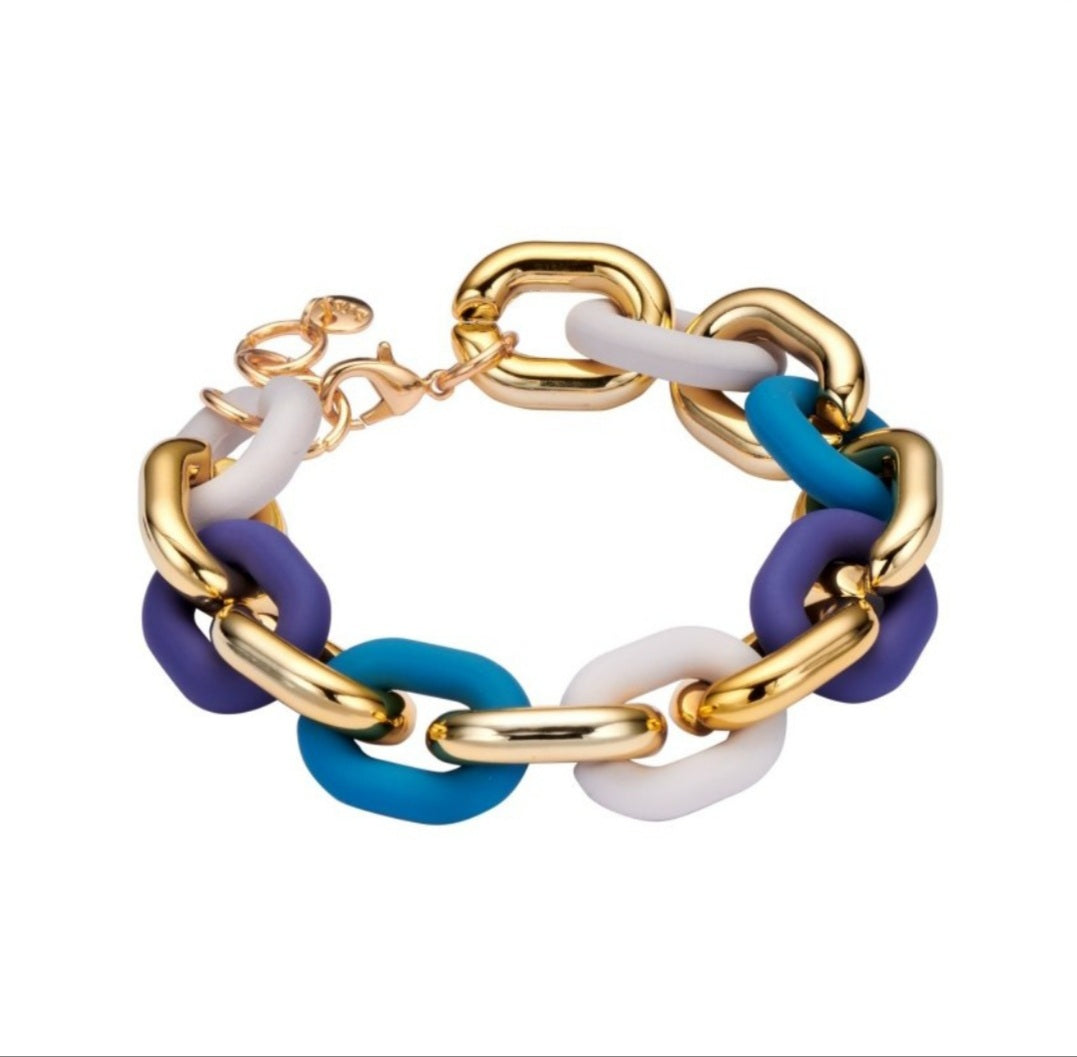 Armband Resin Multicolor Blue