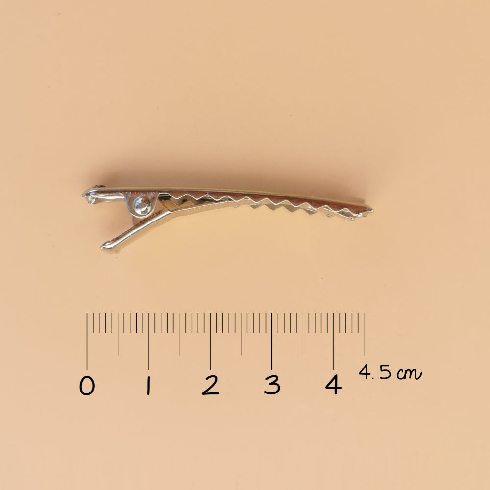 Haarclips Hase 3er-Pack, Pearly-Rose-Glitter