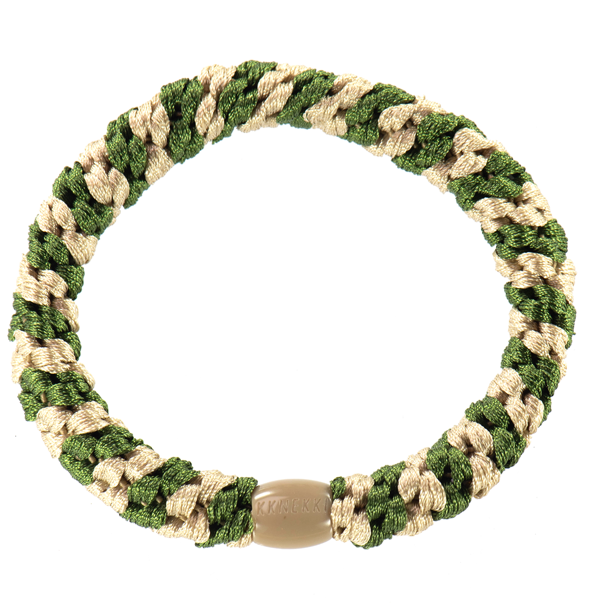 Kknekki Haargummi - Army Light Beige stripe