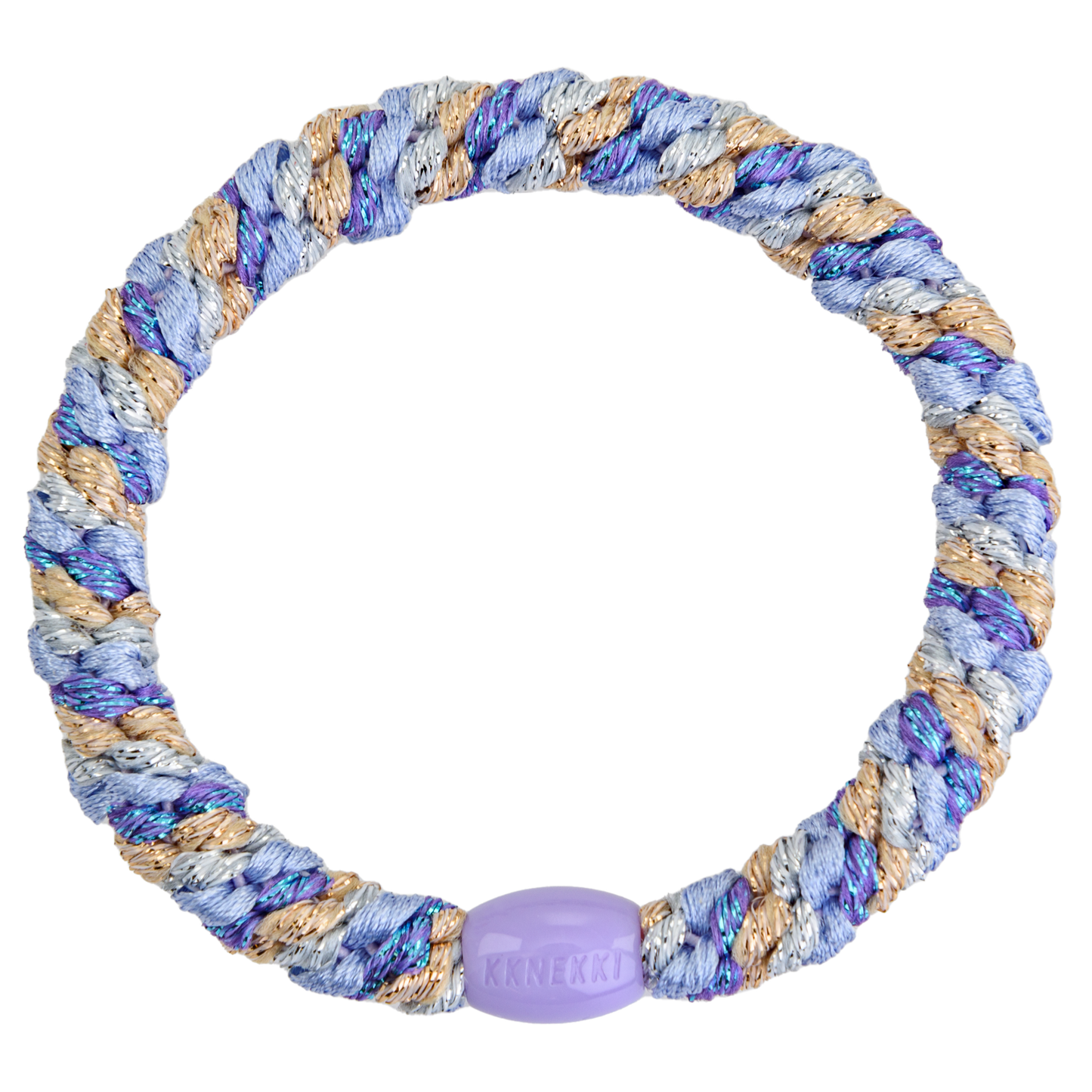 Haargummi - Purple SilverGold mix