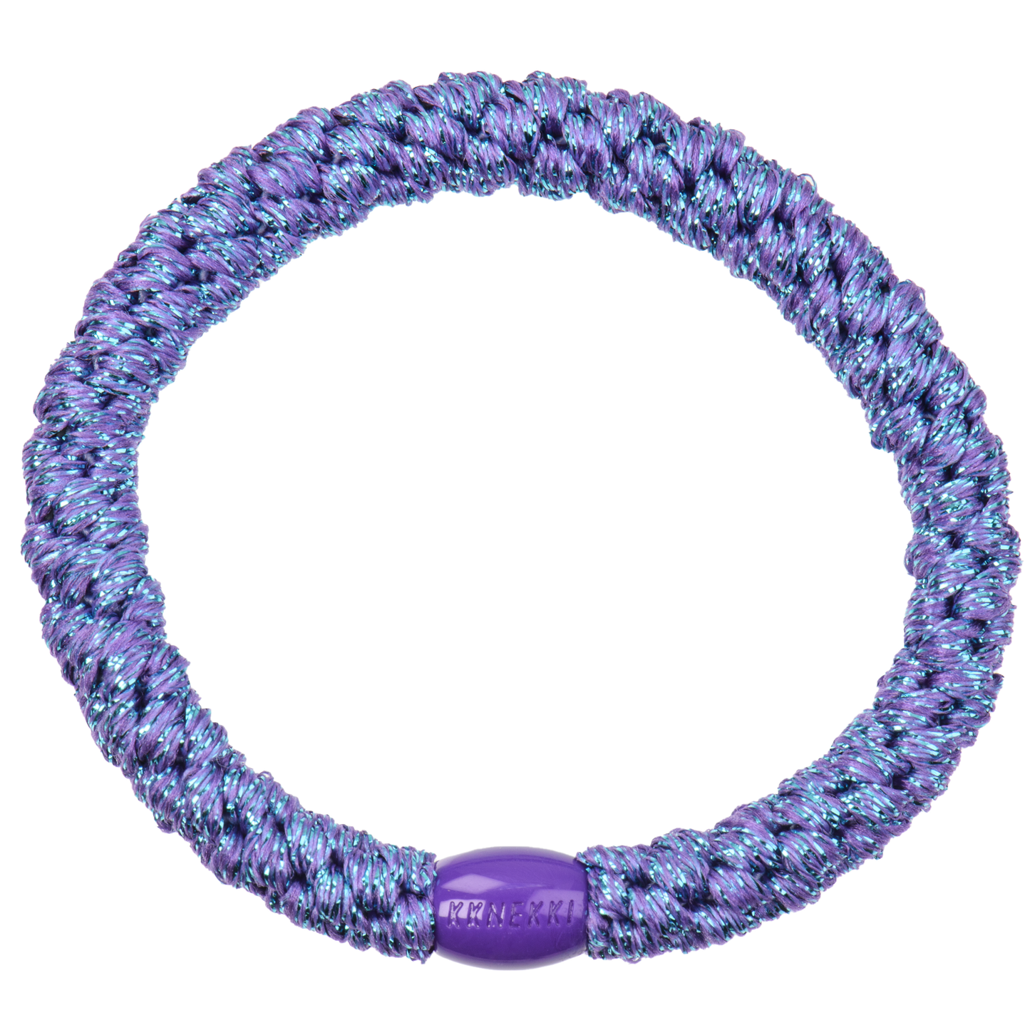 Haargummi - Purple Blue Glitter