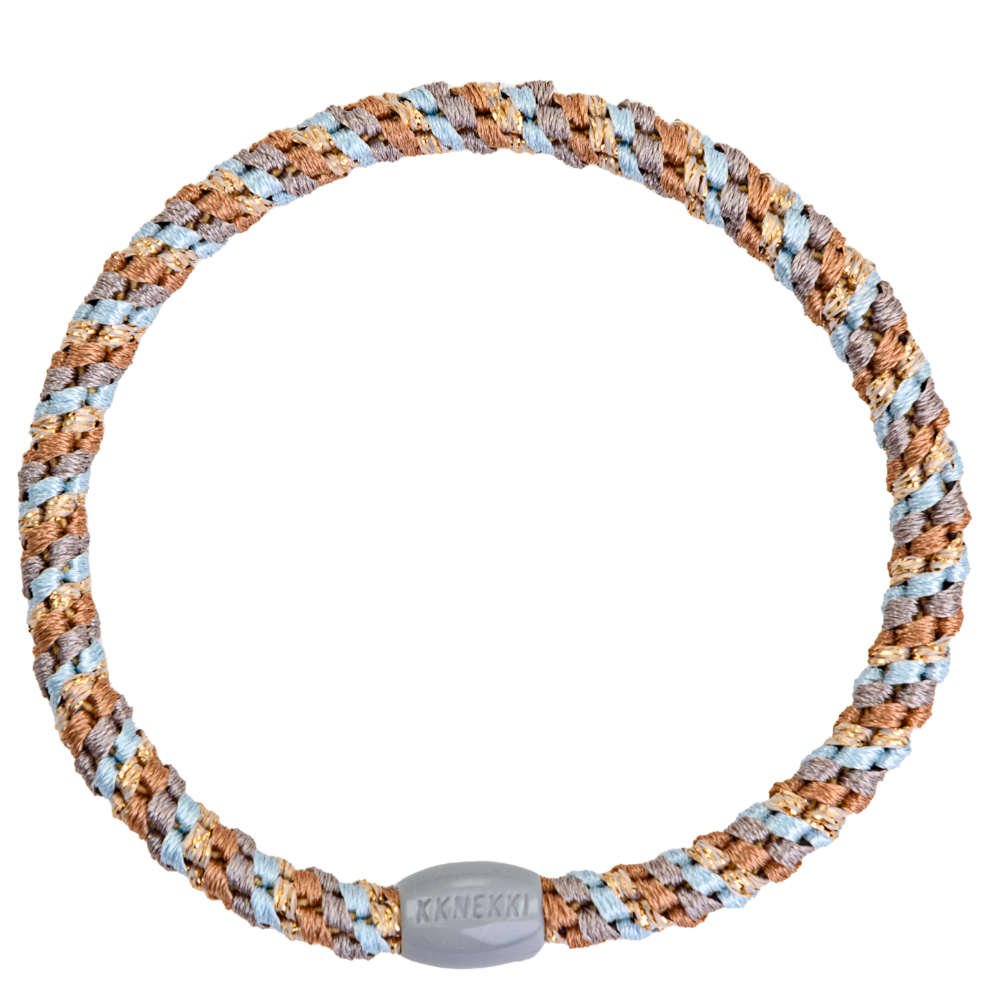 Haargummi - Slim mix nougat baby blue