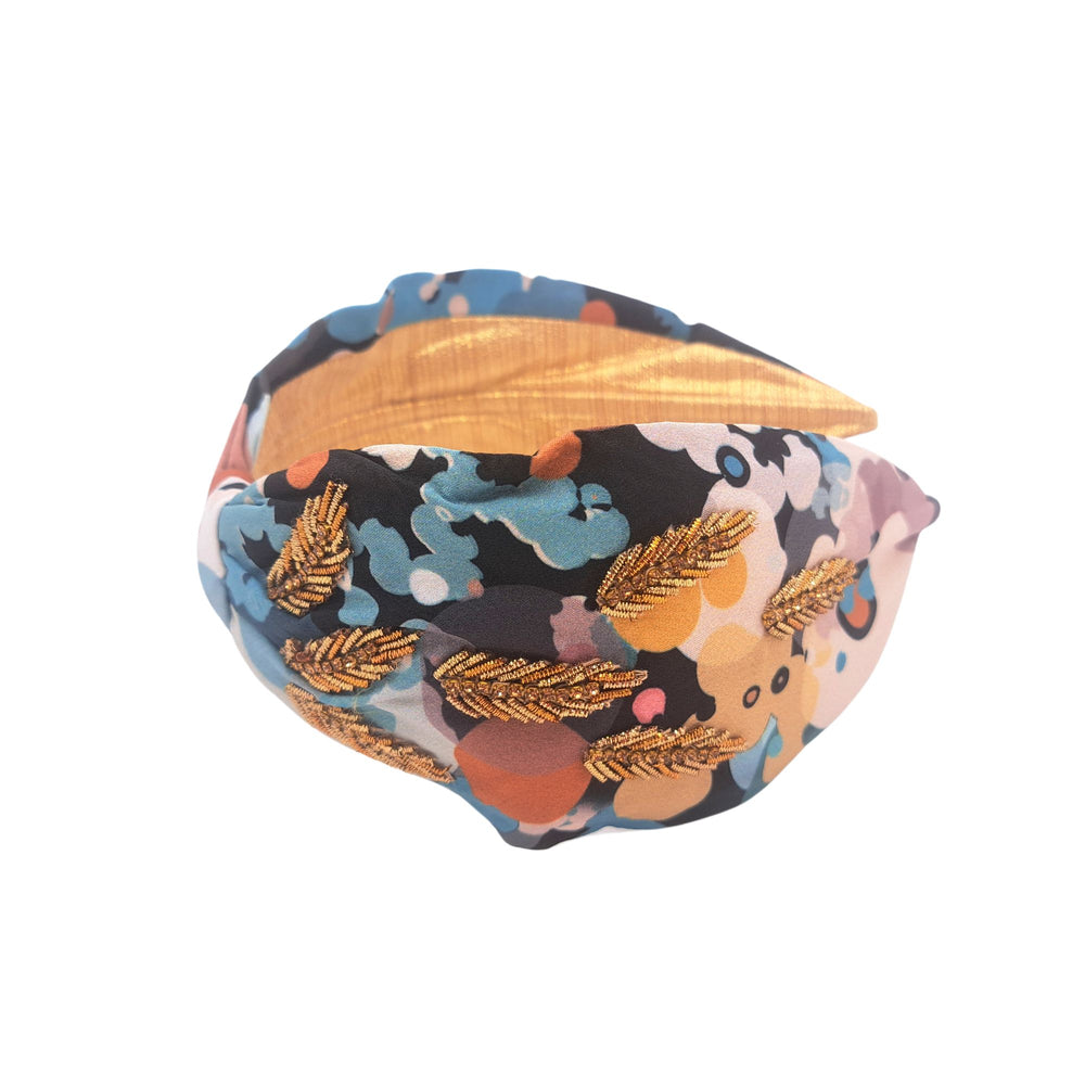 Haarreif Broderie Gold