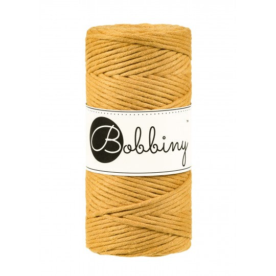 Makramee Kordel 3mm, 100m - Mustard