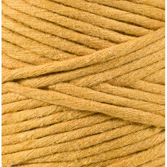 Makramee Kordel 3mm, 100m - Mustard