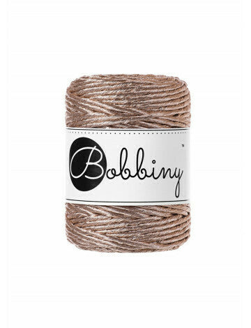 Markramee Kordel 1.5mm, 100m - Metallic Champagne