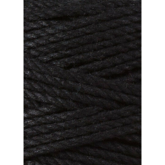 Makramee Schnur 3PLY 3mm, 100m - Schwarz