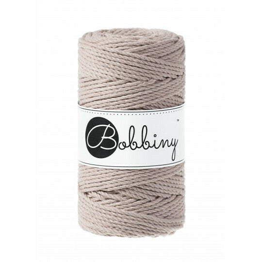 Makramee Schnur 3PLY 3mm, 100m - Pearl
