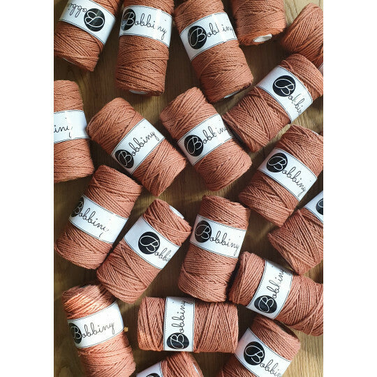 Makramee Schnur 3PLY 3mm, 100m - Terracotta