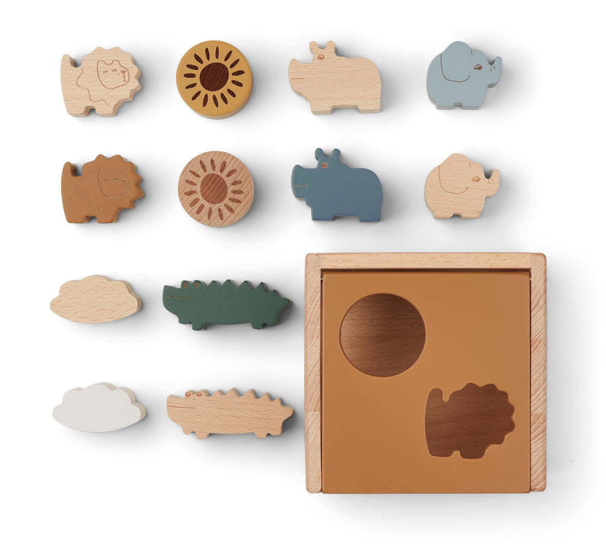 Puzzle Cube Gary, Safari/Golden Caramel Safari Mix