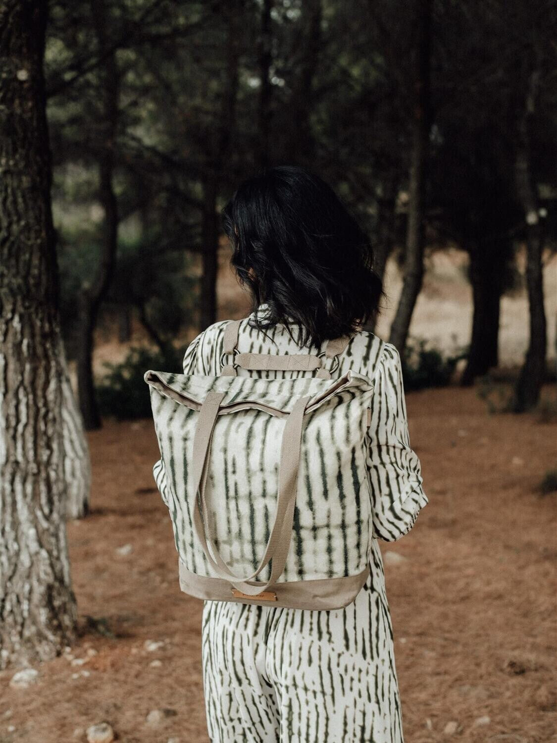 Rucksack/Wickeltasche/Shopper oder Umhängetasche Classic, Desert Botanicals