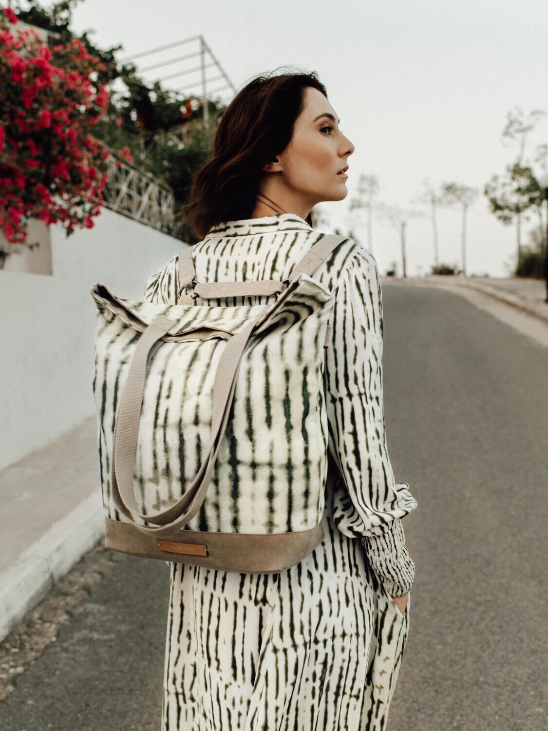 Rucksack/Wickeltasche/Shopper oder Umhängetasche Classic, Desert Botanicals