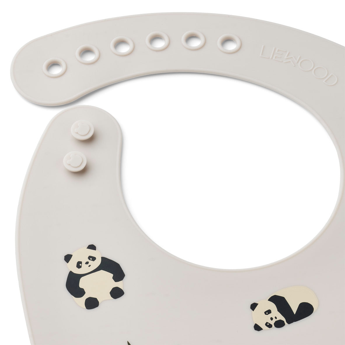 Kinderlätzli aus Silikon, Panda/Tilda 2er Pack Bib - LIEWOOD