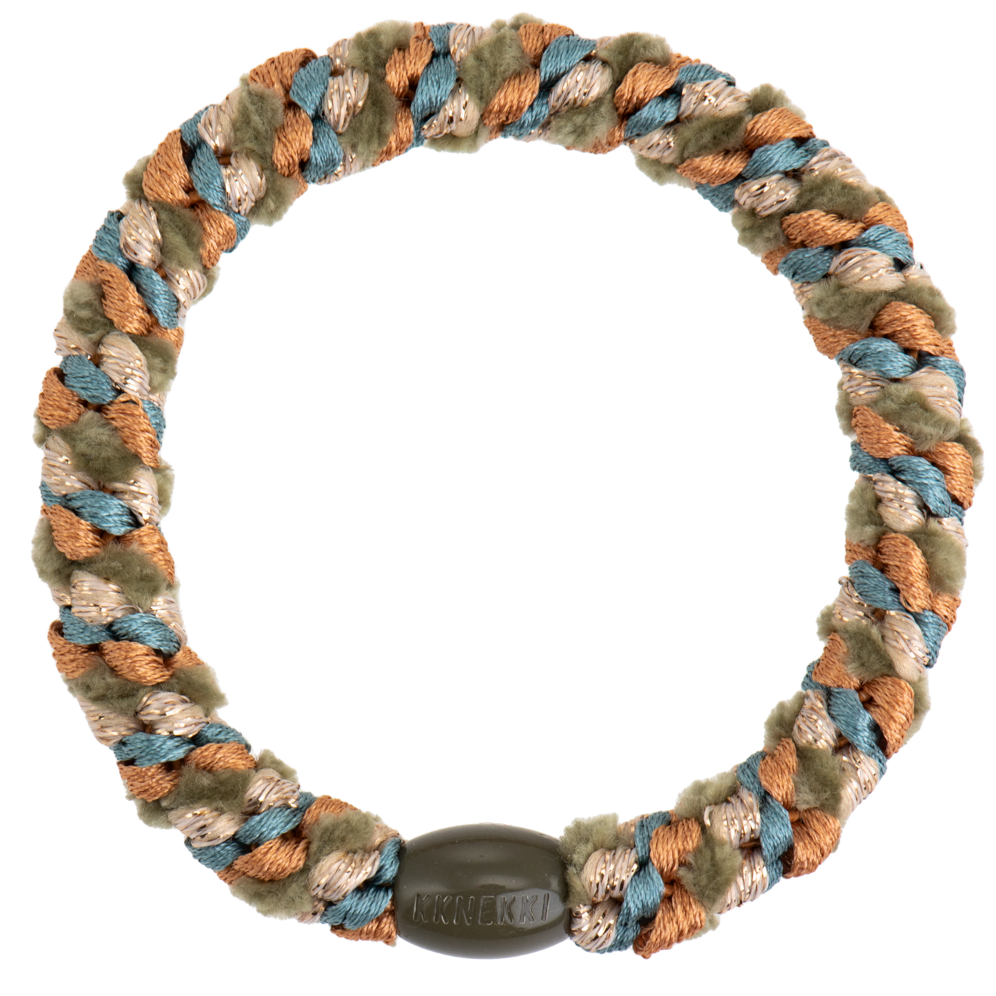 Haargummi, Teal camo mix glitter