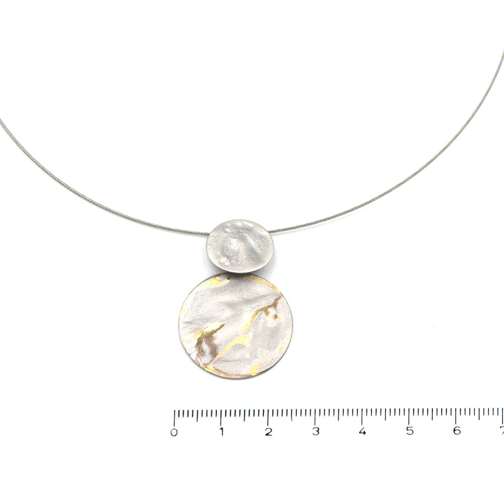 Halskette - Pura Recycled Silber matt