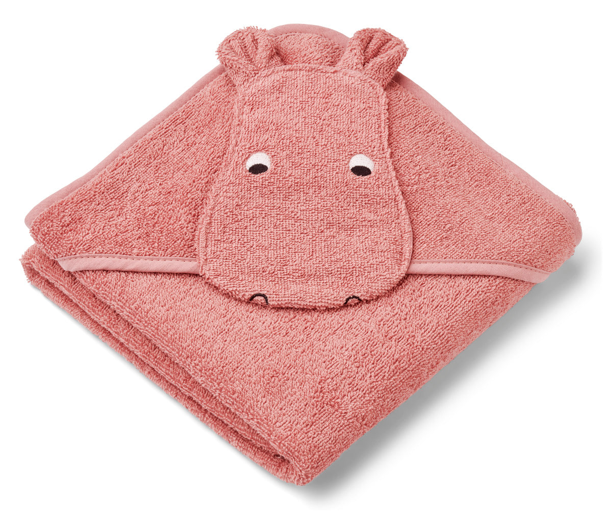 Badetuch mit Kapuze Albert 70x70, Hippo