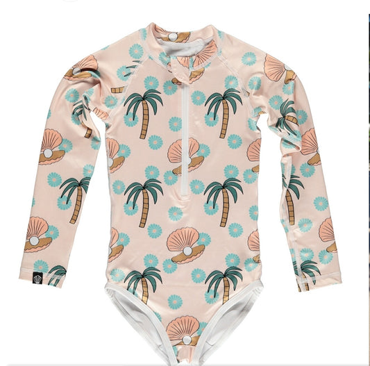 Badeanzug UPF50+ Pearls and Palms