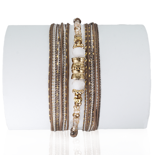 Wickelarmband Emma - Mondstein