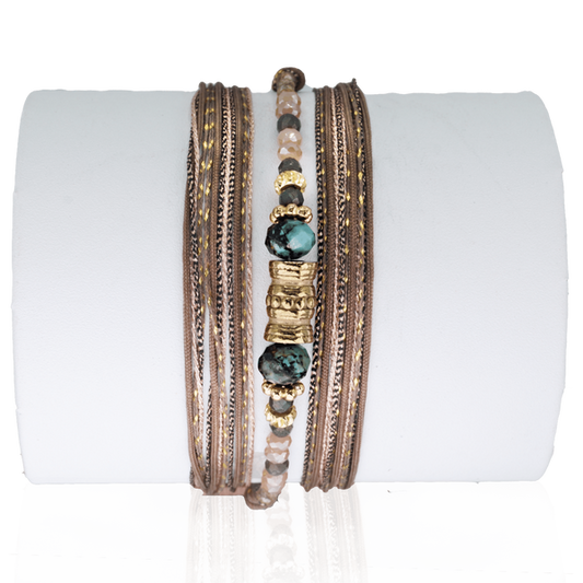 Wickelarmband Emma - Türkis