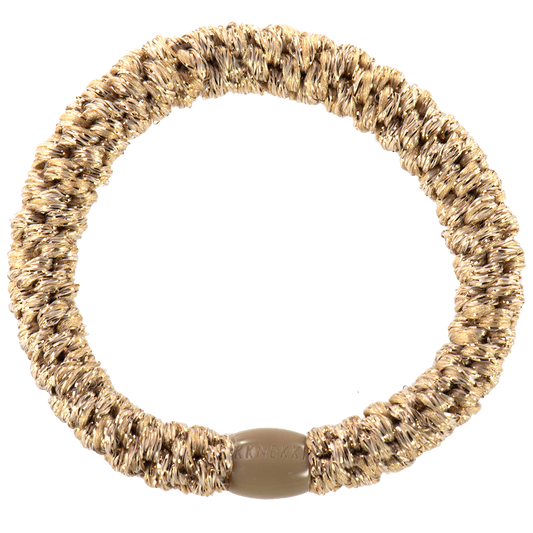 Kknekki Haargummi - Beige Glitter