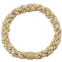 Haargummi - Camo light Beige Glitter Stripe