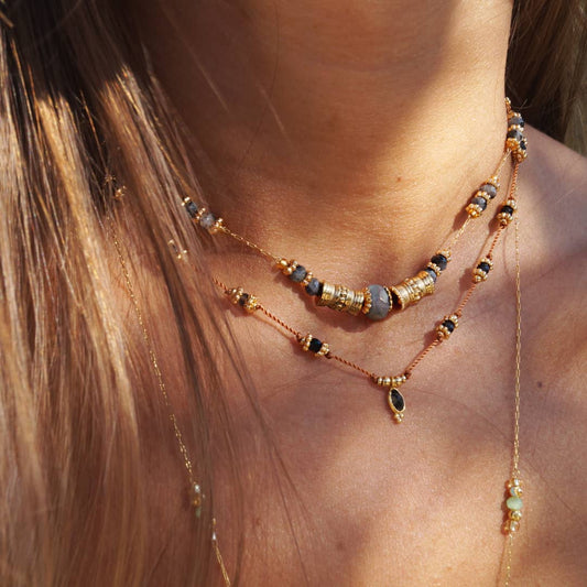 Halskette Nalhia - Black Onyx