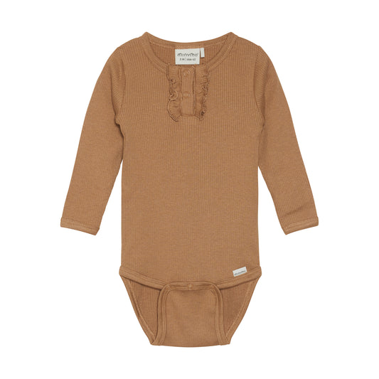 Body LS Rib, Tobacco Brown
