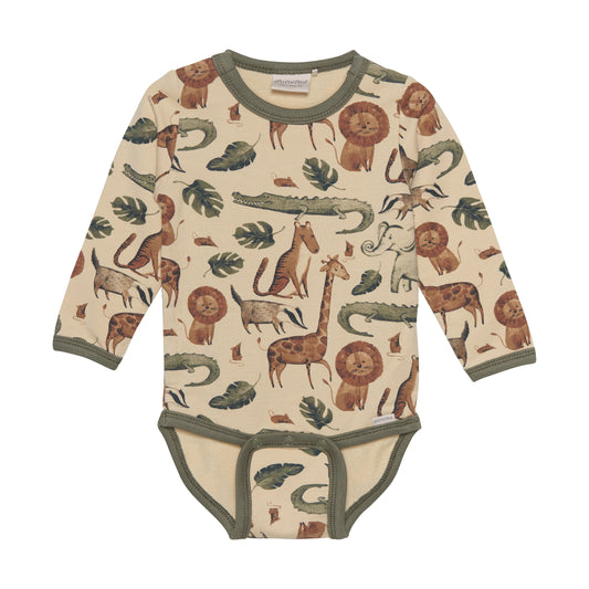 Body Baumwoll-Bambusviskose LS, Zootiere