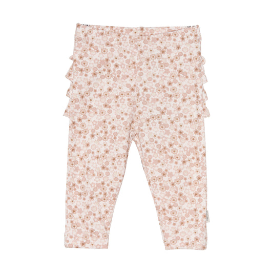 Leggins AOP Rib Bamboo, Soft Pink