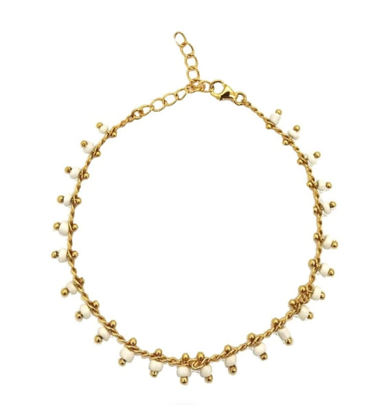Fusskette White Dot - Bairo