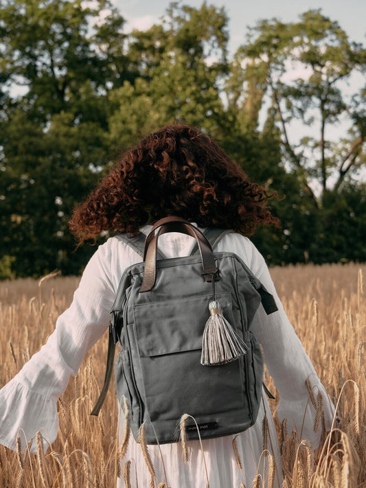Rucksack/Wickeltasche/Shopper Coffee Date, olive