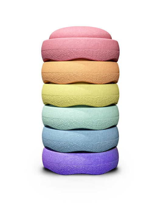 Stapelstein Rainbow Pastel 6 Set