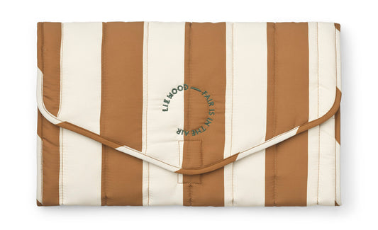 Wickelunterlage Isla Stripe, Golden Caramel