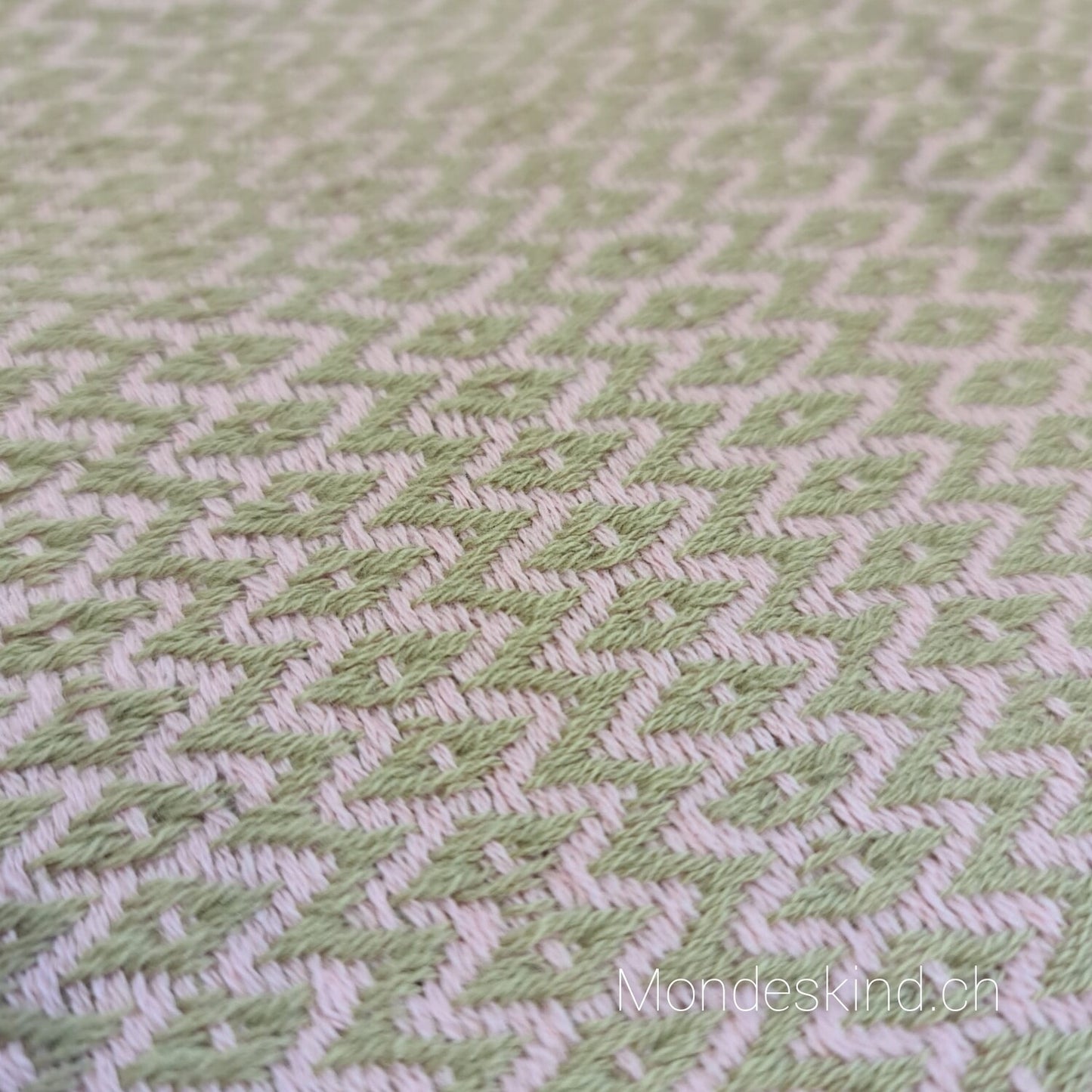 Baumwolltuch/Schal mit Fransen - dune/rosa