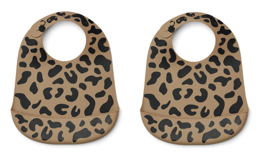 Kinderlätzli aus Silikon, Mega Leo/Tilda 2er Pack Bib - LIEWOOD