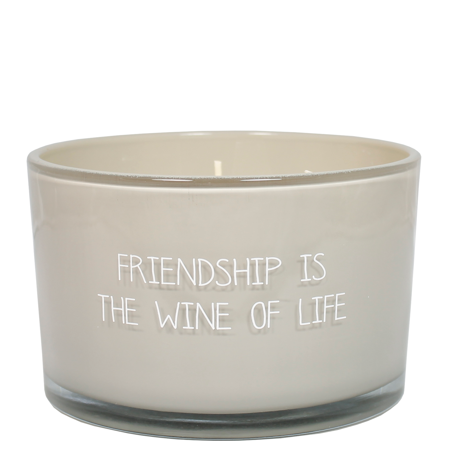Duftkerze "FRIENDSHIP IS THE WINE OF LIFE" - My Flame